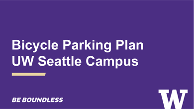 2023 bicycle parking plan uw seattle campus thumbnail